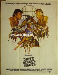 v837 DIRTY DINGUS MAGEE Pakistani movie poster '70 Frank Sinatra