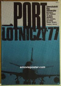 v274 AIRPORT '77 Polish movie poster '77 Lee Grant, Erol artwork!