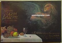 v284 BABETTE'S FEAST Polish movie poster '88 Walkuski artwork!