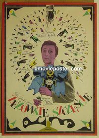 v286 BAD LUCK Polish movie poster '59 R. Cieslewicz artwork!