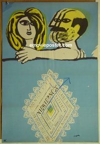 v347 HIGH INFIDELITY Polish movie poster '64 Flisak artwork!