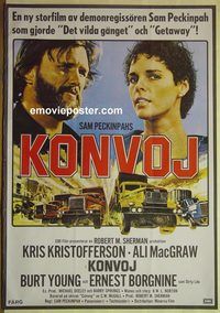 v477 CONVOY Swedish 29x39 '78 Kris Kristofferson