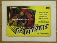 y275 DR CYCLOPS linen Italian photobusta movie poster R50s sci-fi!