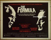 z262 FORMULA half-sheet movie poster '80 Marlon Brando, George C. Scott