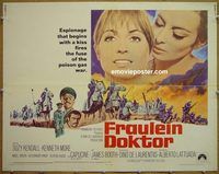 z270 FRAULEIN DOKTOR half-sheet movie poster '69 Suzy Kendall