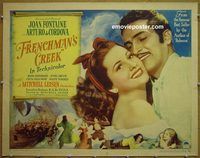 z271 FRENCHMAN'S CREEK half-sheet movie poster '44 Joan Fontaine