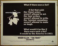 z279 FRONT half-sheet movie poster '76 Woody Allen, Martin Ritt