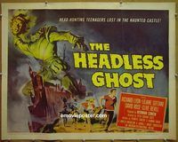 z331 HEADLESS GHOST half-sheet movie poster '59 AIP teen horror!