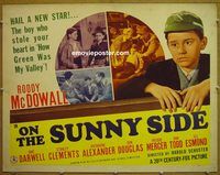 z599 ON THE SUNNY SIDE half-sheet movie poster '42 Roddy McDowall