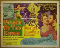 z859 VALLEY OF THE KINGS half-sheet movie poster '54 Robert Taylor