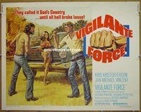 z865 VIGILANTE FORCE half-sheet movie poster '76 Kristofferson