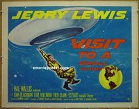 z870 VISIT TO A SMALL PLANET style A half-sheet movie poster '60 Jerry Lewis