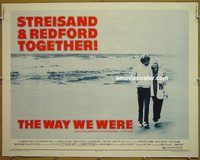 z882 WAY WE WERE int'l 1/2sh '73 Barbra Streisand & Robert Redford walk on the beach!