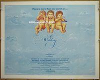 z884 WEDDING half-sheet movie poster '78 Robert Altman, Mia Farrow