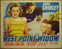 z887 WEST POINT WIDOW half-sheet movie poster '41 Anne Shirley, Carlson