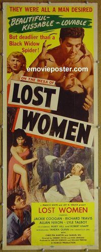 a580 MESA OF LOST WOMEN insert movie poster '52 Jackie Coogan