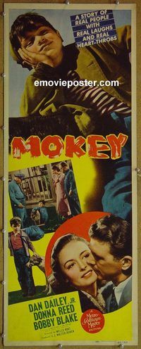 a595 MOKEY insert movie poster '42 Robert Blake, Donna Reed, Dailey