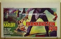 c532 FRANKENSTEIN 1970 Belgian movie poster '58 Boris Karloff