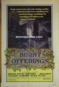 f334 BURNT OFFERINGS style A one-sheet movie poster '76 Oliver Reed