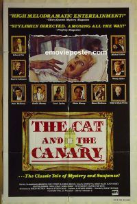 f339 CAT & THE CANARY one-sheet movie poster '79 Radley Metzger