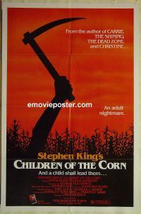 f344 CHILDREN OF THE CORN one-sheet movie poster '83 Stephen King