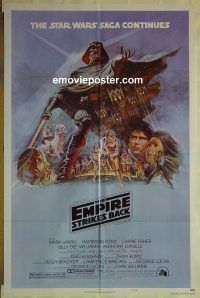 f417 EMPIRE STRIKES BACK style B 1sh movie poster '80 George Lucas