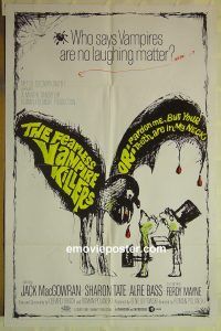 f435 FEARLESS VAMPIRE KILLERS one-sheet movie poster '67 Roman Polanski