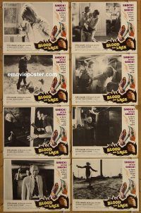 f082 BLOOD & LACE 8 movie lobby cards '71 Gloria Grahame, AIP