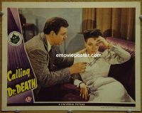 f202 CALLING DR DEATH movie lobby card '43 Lon Chaney Jr