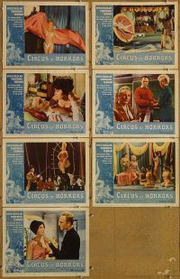 f146 CIRCUS OF HORRORS 7 movie lobby cards '60 AIP, Anton Diffring