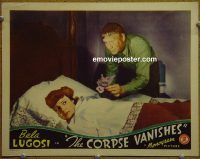 f205 CORPSE VANISHES movie lobby card '42 weird scene!