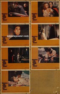 f147 DRACULA HAS RISEN FROM THE GRAVE 7 movie lobby cards '69 Chris Lee