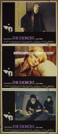 f174 EXORCIST 3 movie lobby cards '74 William Friedkin, Von Sydow