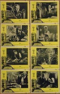 f108 FRANKENSTEIN CREATED WOMAN 8 movie lobby cards '67 Cushing, Hammer