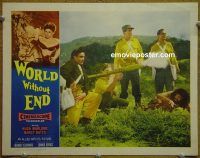 f263 WORLD WITHOUT END movie lobby card '56 Marlowe, sci-fi!