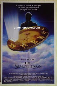 f706 SEVENTH SIGN one-sheet movie poster '88 Demi Moore, Michael Biehn