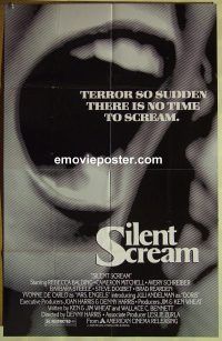 f713 SILENT SCREAM one-sheet movie poster '80 Barbara Steele