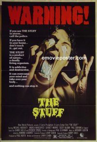 f739 STUFF one-sheet movie poster '85 Larry Cohen, great horror image!