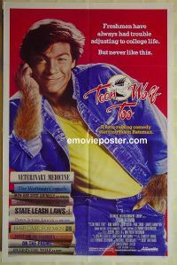 f751 TEEN WOLF TOO one-sheet movie poster '87 Jason Bateman, horror