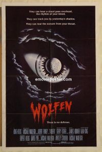 f820 WOLFEN one-sheet movie poster '81 Gregory Hines, Albert Finney