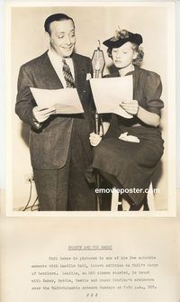 j922 LUCILLE BALL vintage 8x10 still '30s performing on ABC radio!