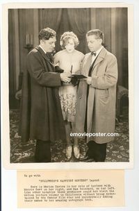 j923 MARION DAVIES vintage 8x10 still '20s w/Morris Gest & Max Reinhard