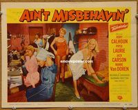 m013 AIN'T MISBEHAVIN' movie lobby card #3 '55 sexy Mamie Van Doren!