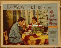 m015 ALL THAT HEAVEN ALLOWS movie lobby card #3 '55 Hudson & Wyman c/u