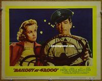 m027 BAILOUT AT 43,000 movie lobby card #7 '57 John Payne, sky-diving!