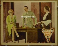 m335 LOVER COME BACK movie lobby card '31 sexy secretary!