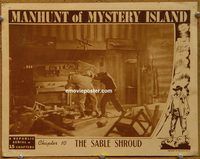 m348 MANHUNT OF MYSTERY ISLAND Chap 10 movie lobby card '45 serial