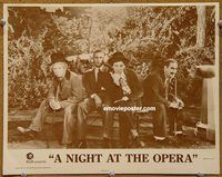 m380 NIGHT AT THE OPERA movie lobby card #7 R75 all 4 Marx Brothers!