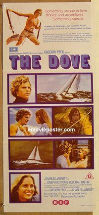 p311 DOVE Australian daybill movie poster '74 Bottoms, Raffin