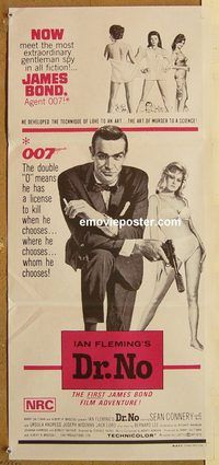 p313 DR NO Australian daybill movie poster R70s Sean Connery IS James Bond!